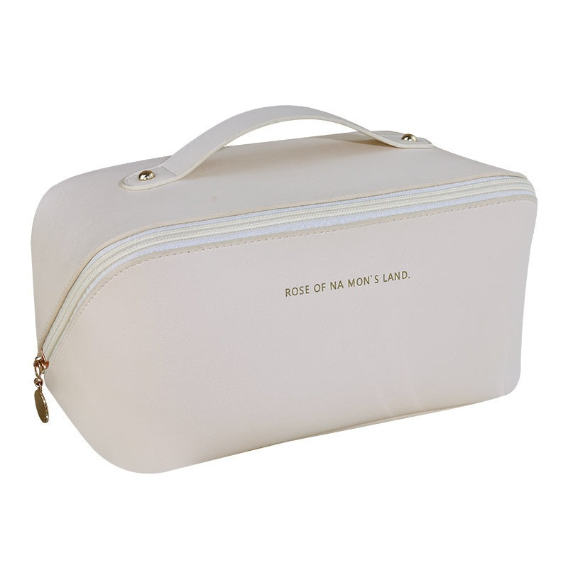 Portable Travel Large Capacity Polyurethane Pillow Cosmetic Bag